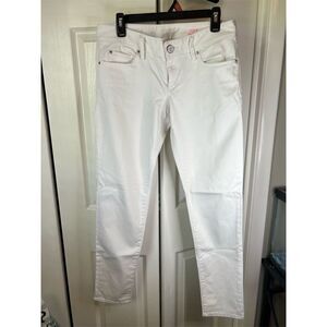 Lilly Pulitzer Women's Skinny White Jeans Size 8 5-Pocket Design
